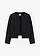 Blazer court en jersey, Couleur: noir