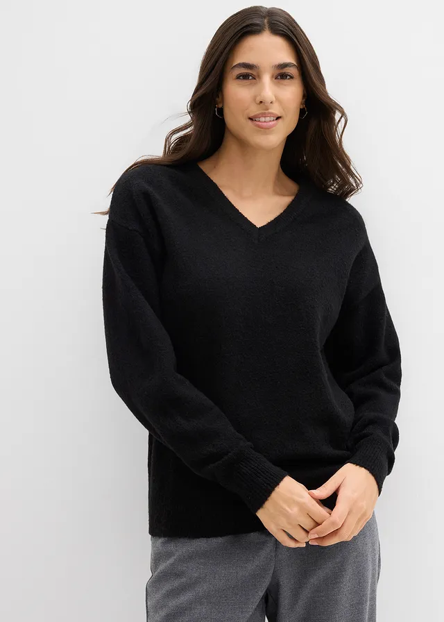 Pull en maille oversize • noir • product-page.page-title-suffix