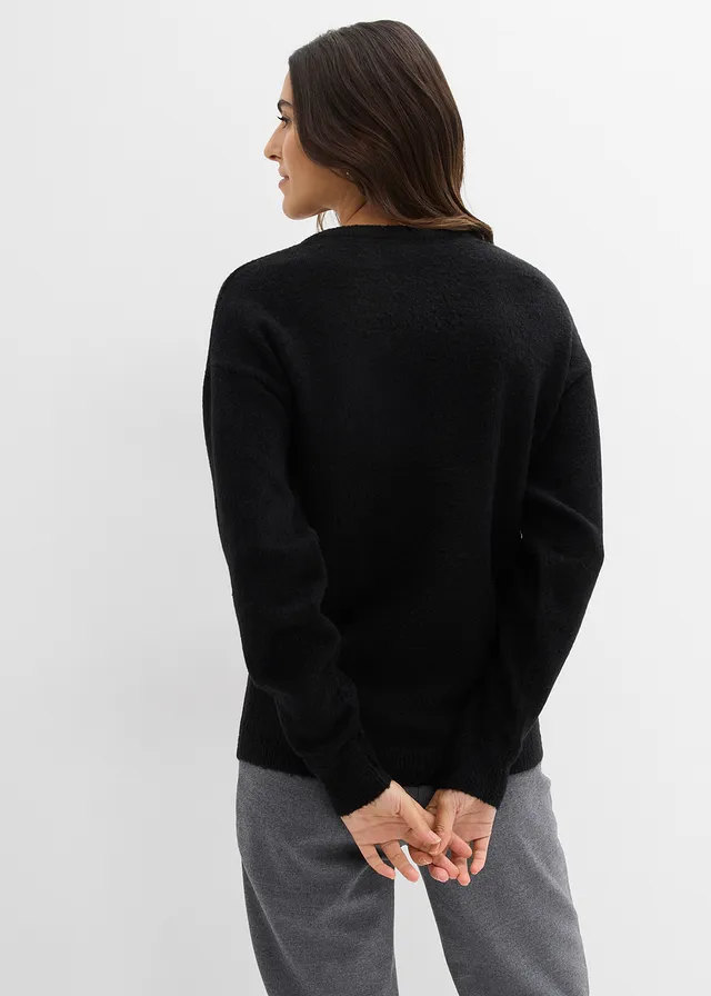 Pull en maille oversize • noir • product-page.page-title-suffix