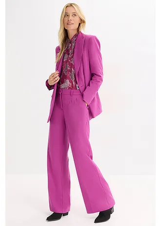 Šifonová tunika s kašmírovým potiskem • tmavě fuchsiovo-mátovo-jemně pink s kašmírovým potiskem • bonprix obchod