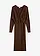Gebreide jurk van soepele viscose, Kleur: bruin