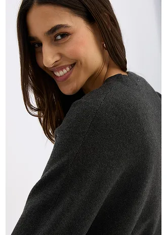 Set rochie tricotată ( set/ 2 piese) • antracit melanj, • magazin bonprix