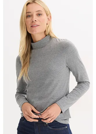 Longsleeve, Kleur: grijs gemêleerd