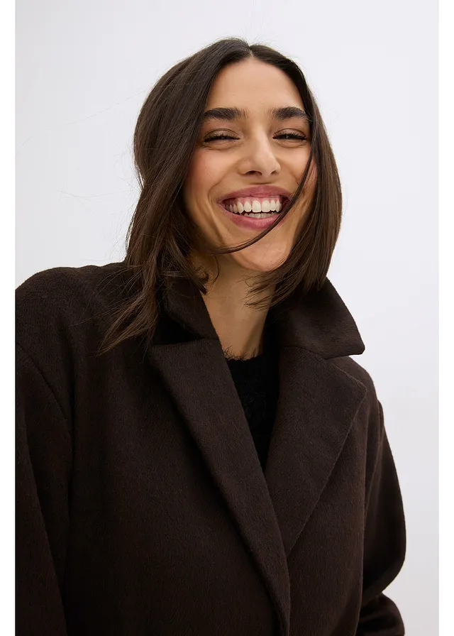Lange jas • donkerbruin-zwart • product-page.page-title-suffix
