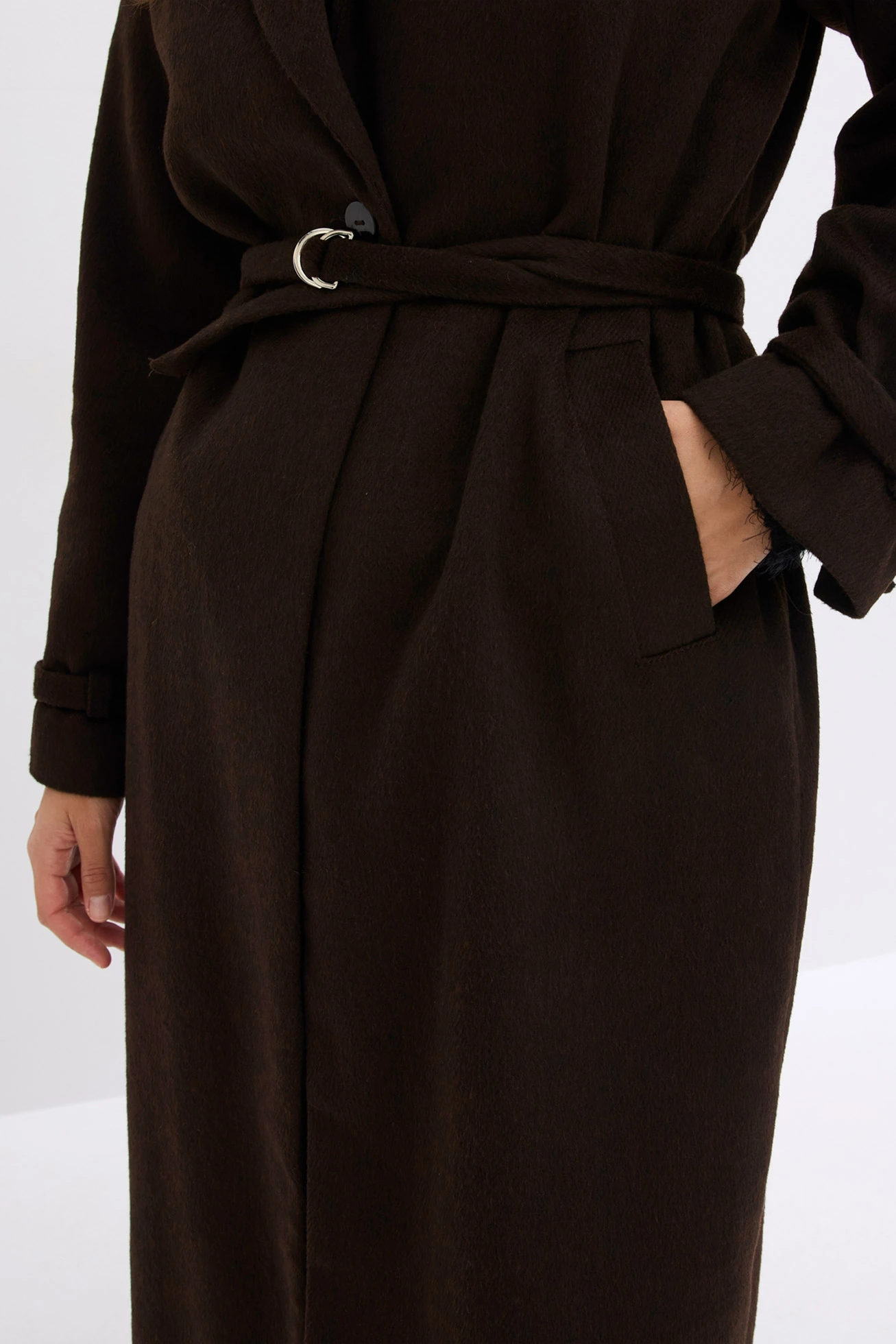 Lange jas • donkerbruin-zwart • bonprix online shop