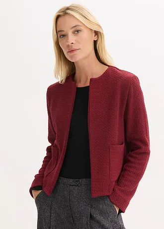 Blazer court en jersey • rouge rubis • Boutique bonprix