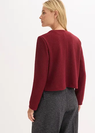 Blazer scurt din jerse • roșu rubiniu • magazin bonprix