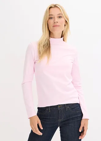 T-shirt manches longues ajusté • rose cristal • Boutique bonprix