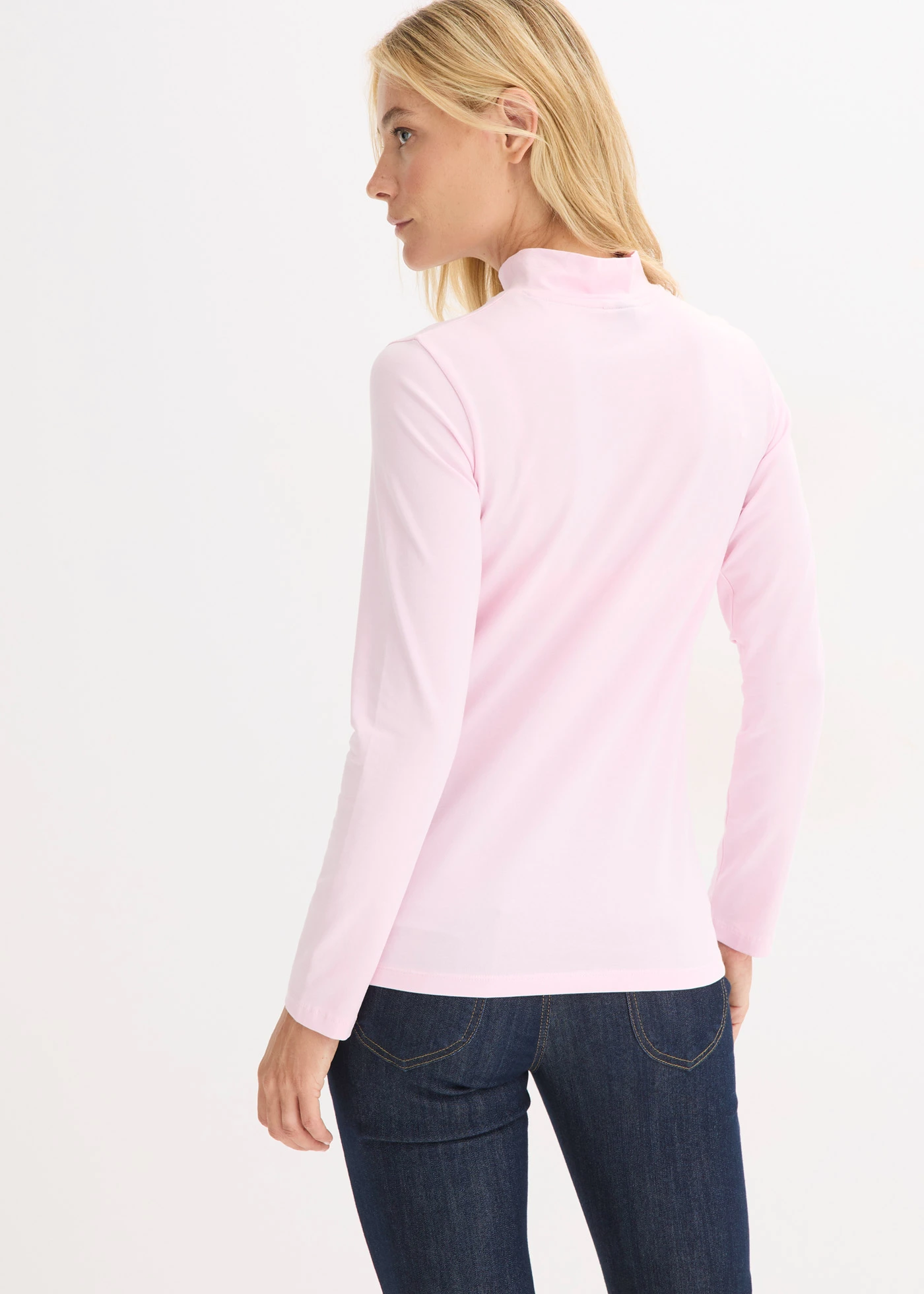 T-shirt manches longues ajusté • rose cristal • Boutique bonprix