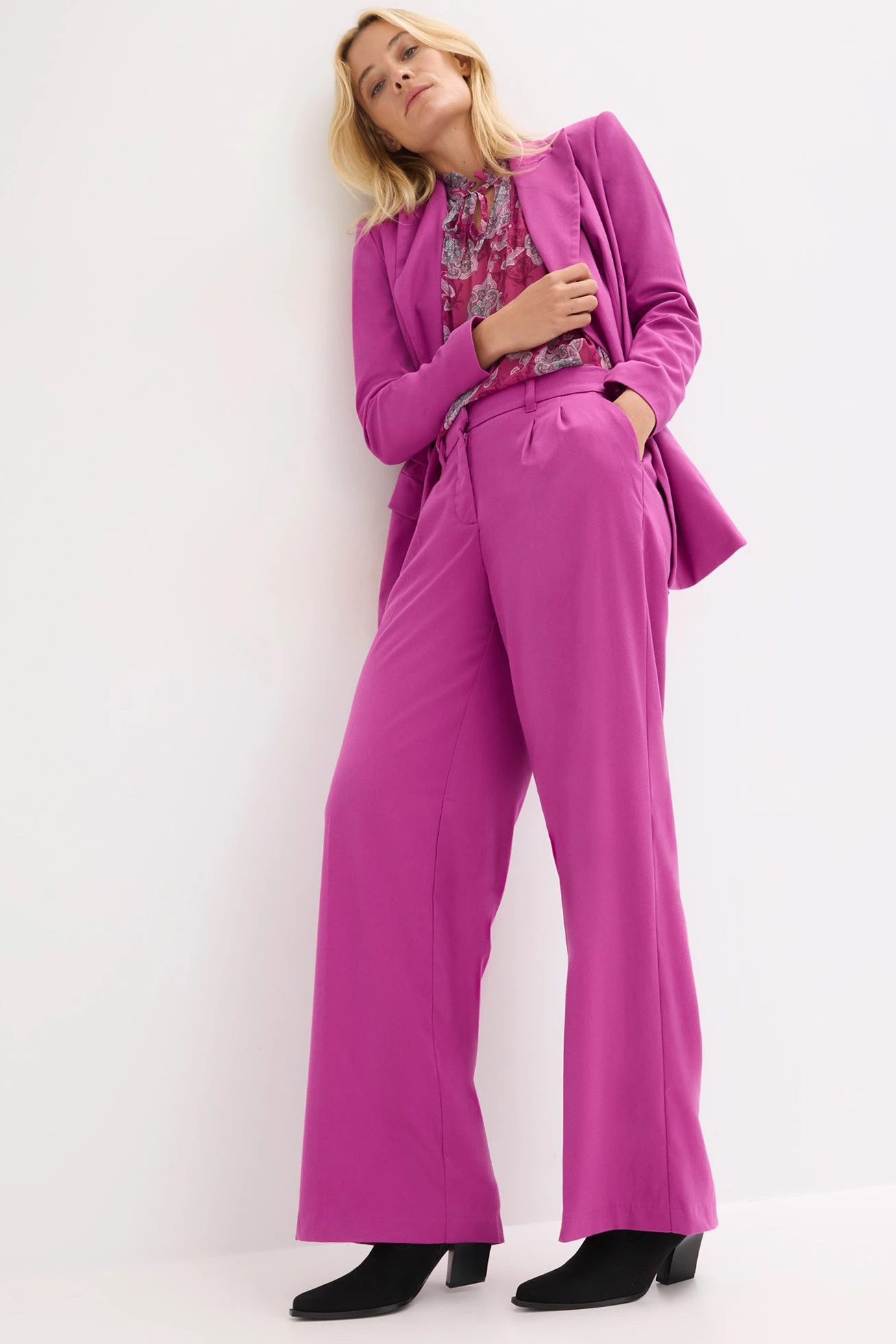 Kalhoty Marlene • tmavě fuchsiová • bonprix obchod