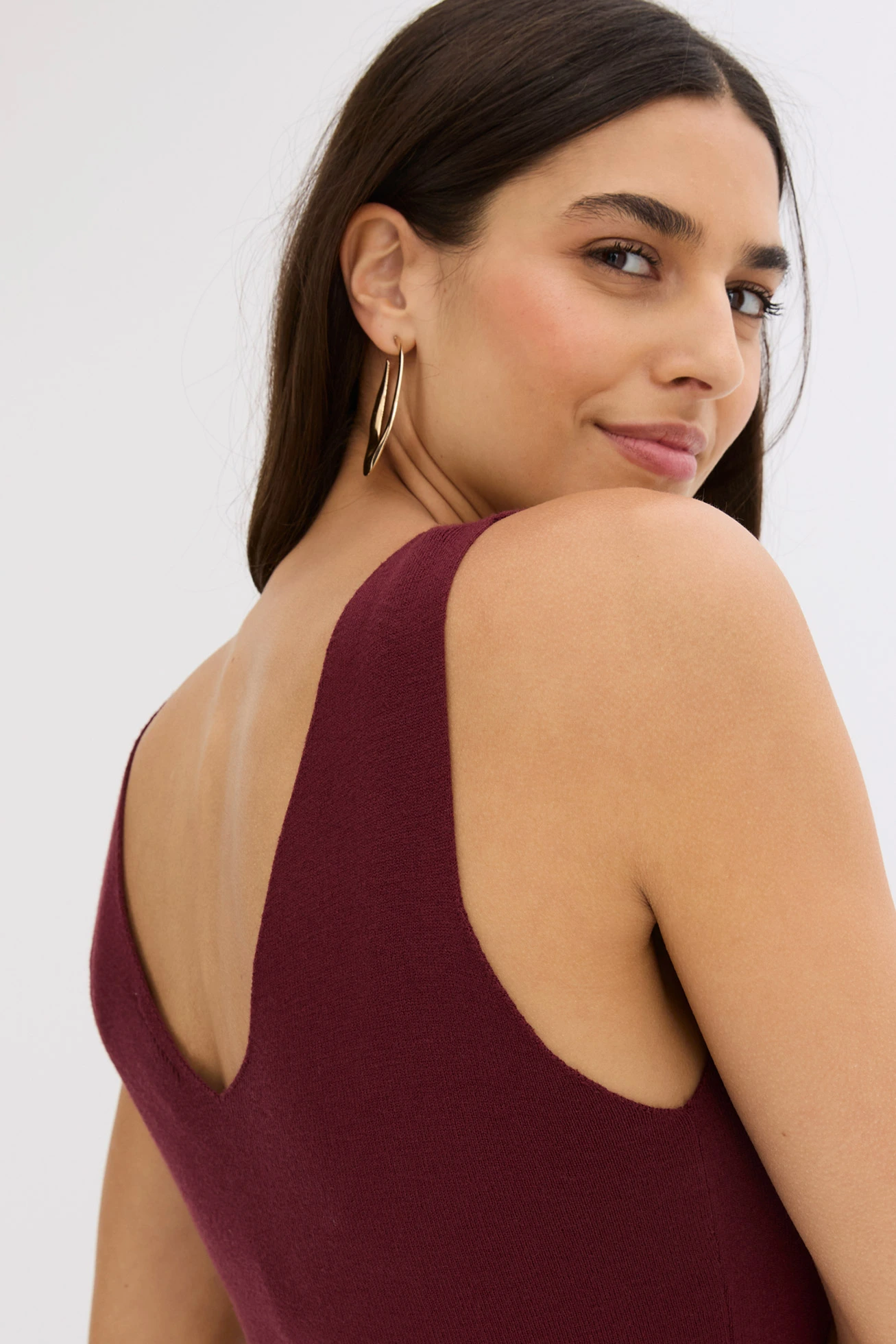 Gebreide jurk en shirt (2-dlg. set) • esdoornrood • bonprix online shop