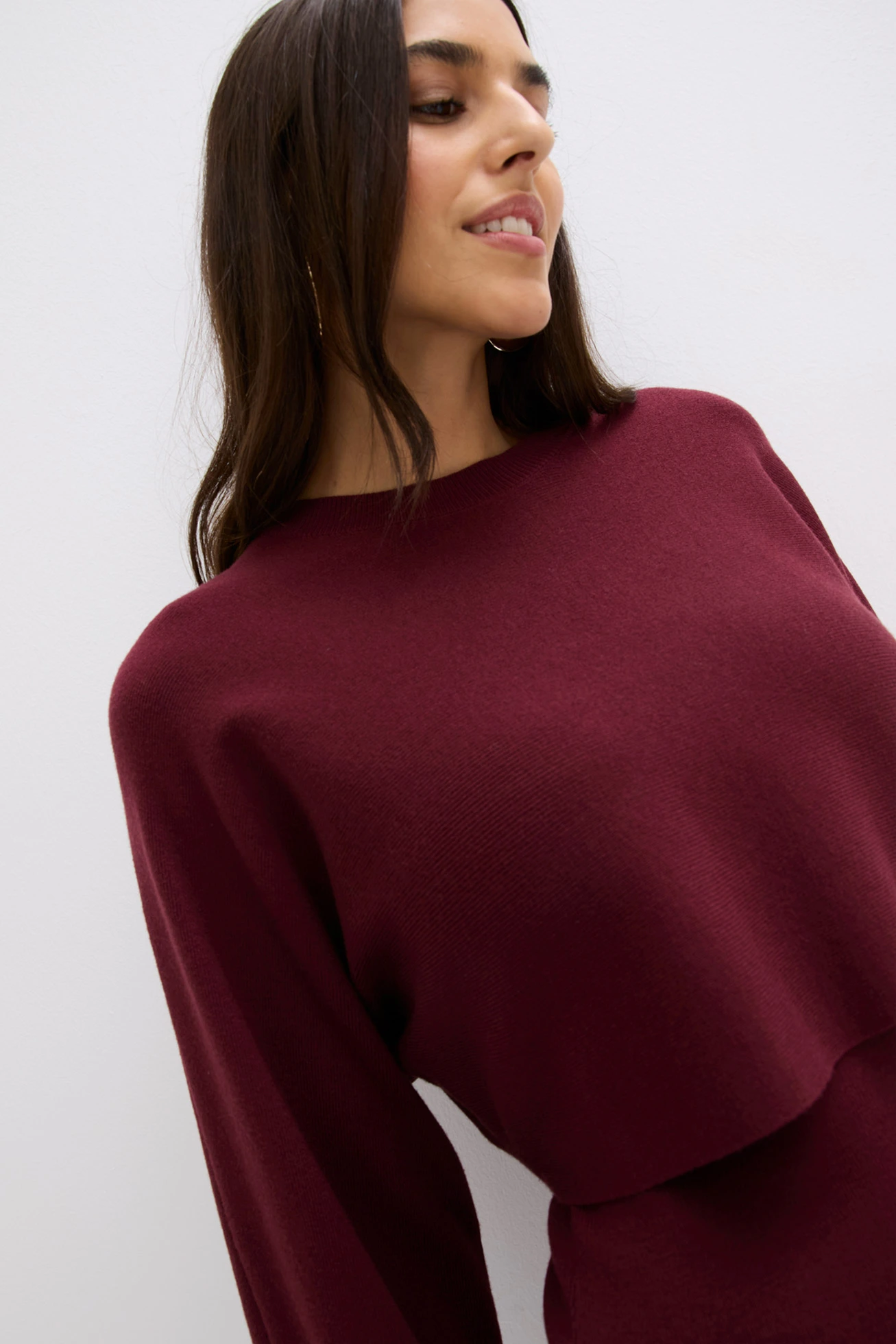 Set rochie tricotată ( set/ 2 piese) • roșu arțar • magazin bonprix