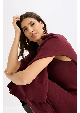 Set rochie tricotată ( set/ 2 piese) • roșu arțar • magazin bonprix