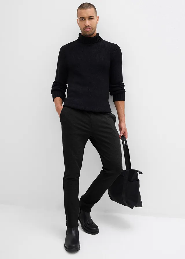 Pantalon slim, élastiqué et élégant • noir • product-page.page-title-suffix