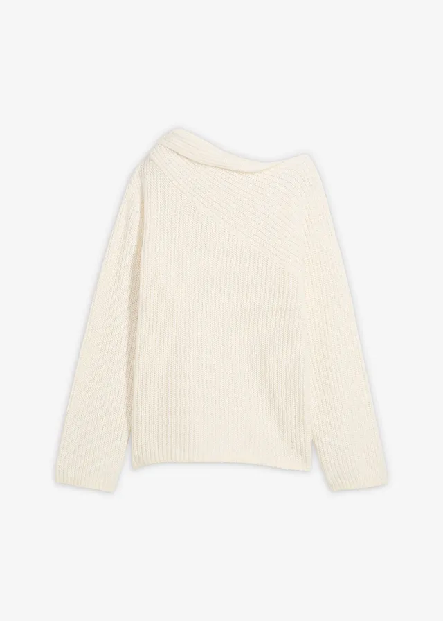 Pulover oversize cu model ripsat