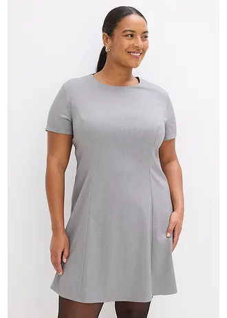 Mini šaty, barva: šedá melír