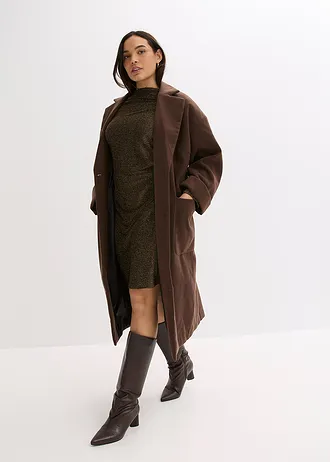 Jersey jurk, Kleur: zwart/goudkleur