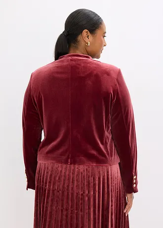 Fluwelen jas, Kleur: robijnrood