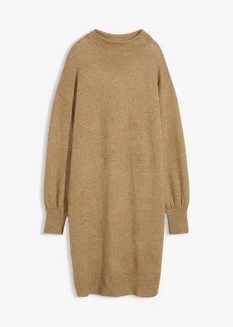 Robe en maille chinée • kaki clair • Boutique bonprix