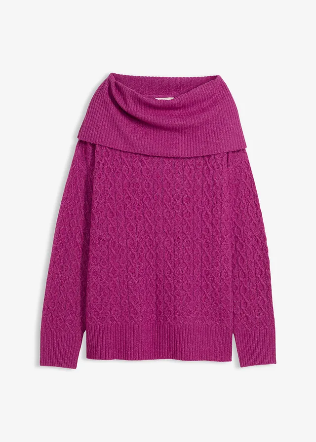 Pull à motif torsadé