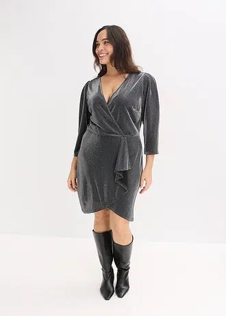 Jersey jurk, Kleur: zwart