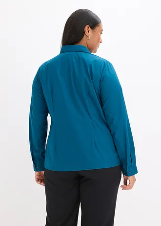 Overhemdblouse, Kleur: blauwpetrol