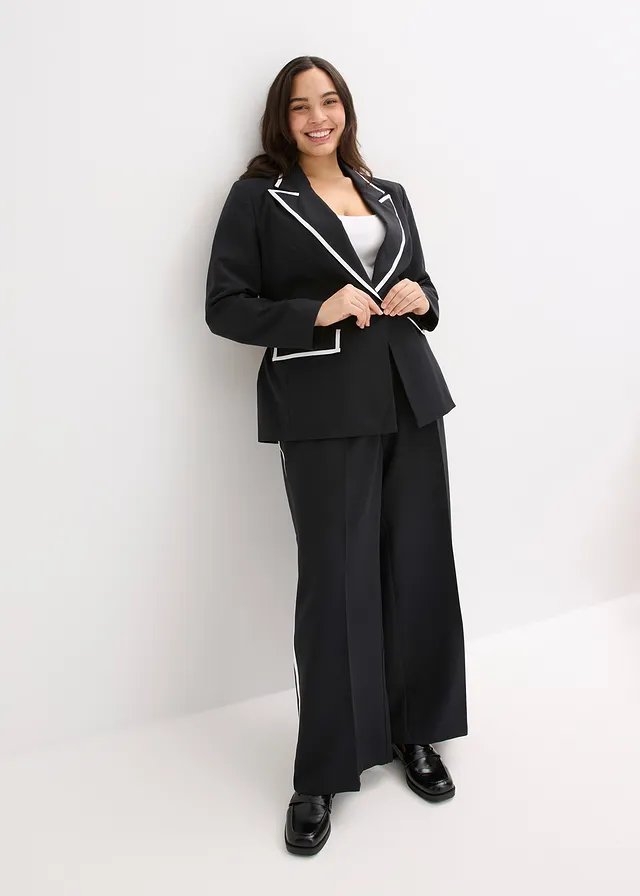 Blazer, Kleur: zwart/wit