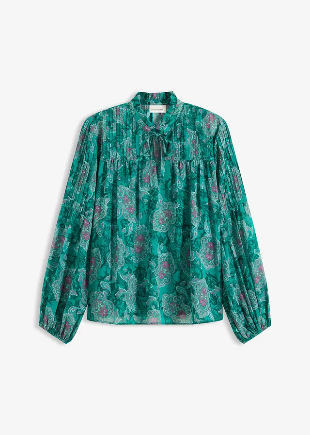 Šifónová tunika s potlačou paisley