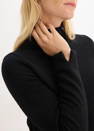 Robe midi évasée • noir • Boutique bonprix