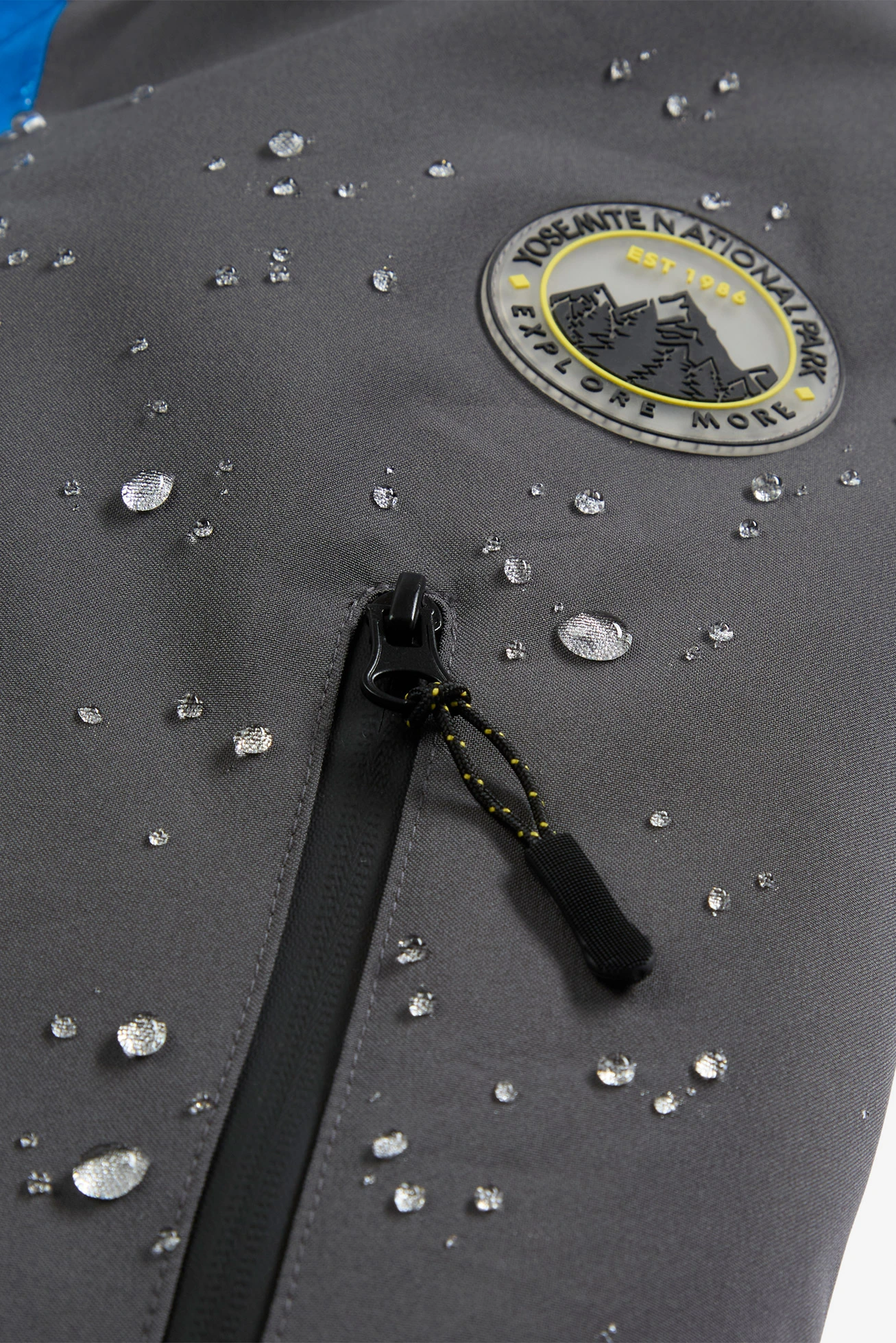 Veste imperméable à doublure polaire • bleu azur/gris ardoise • Boutique bonprix