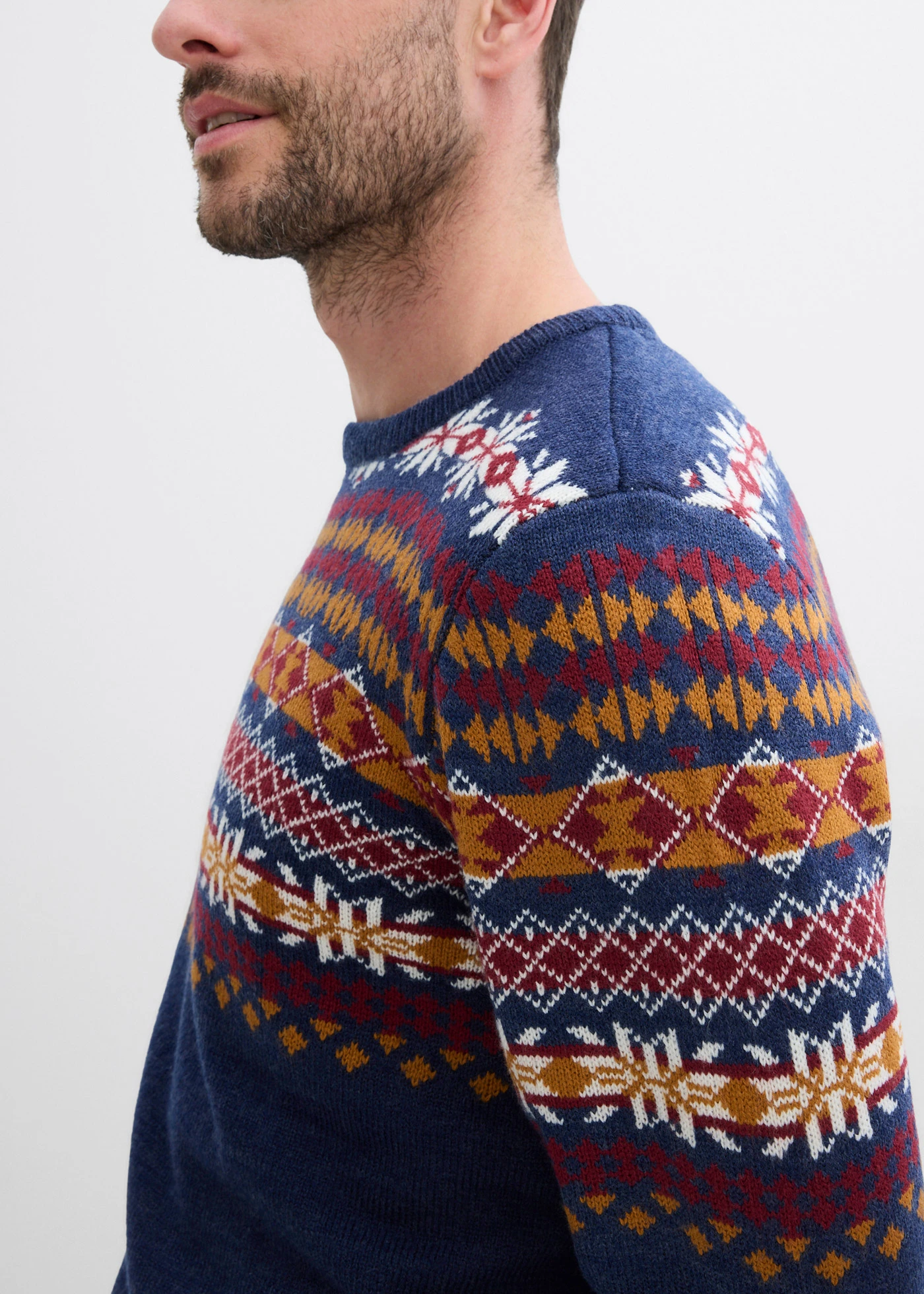 Pull norvégien • bleu foncé • Boutique bonprix