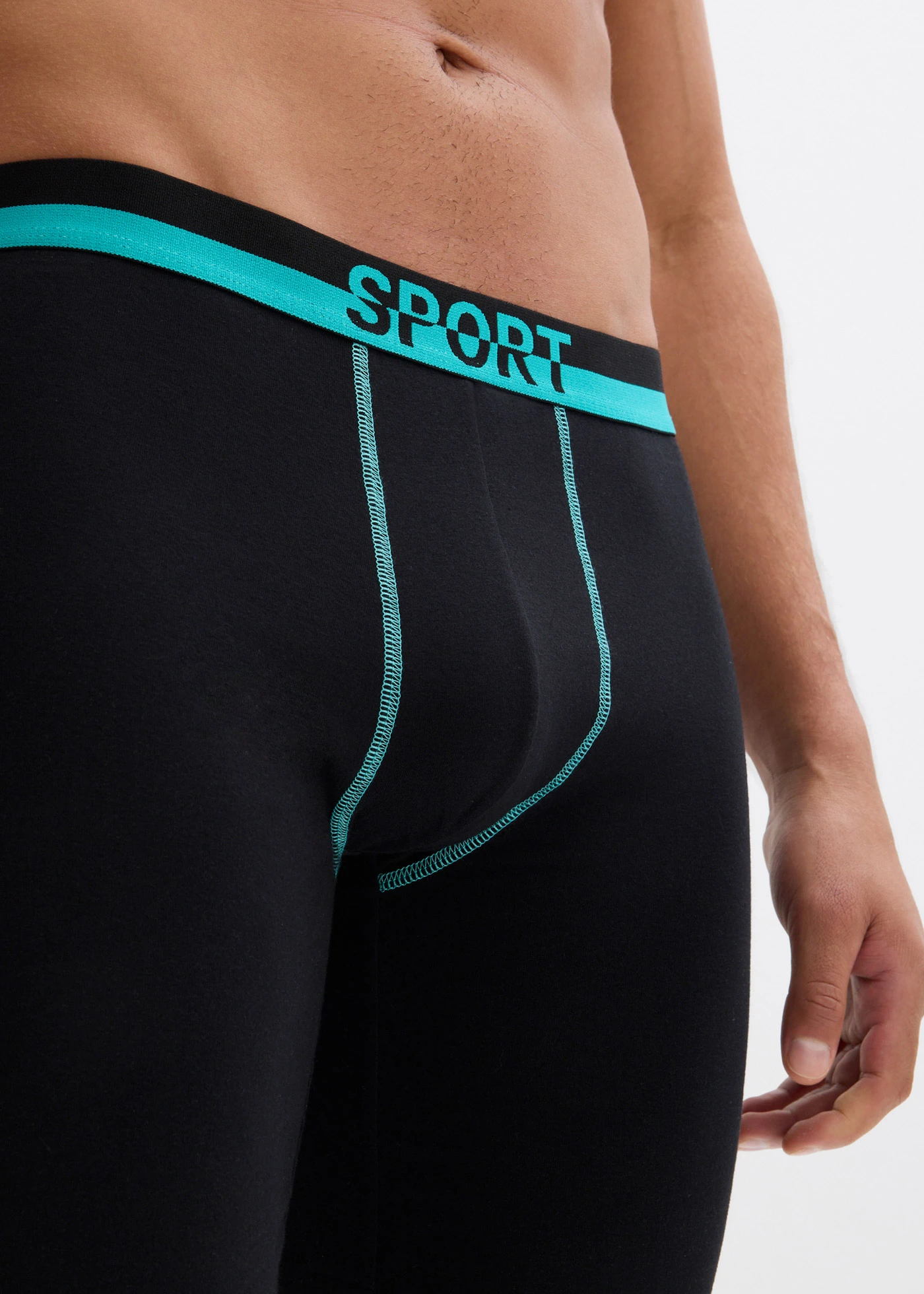 Lot de 2 boxers longs et doux • noir • Boutique bonprix