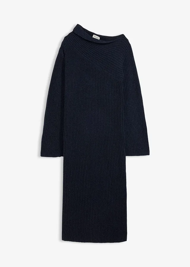 Rochie tricotată cu model ripsat