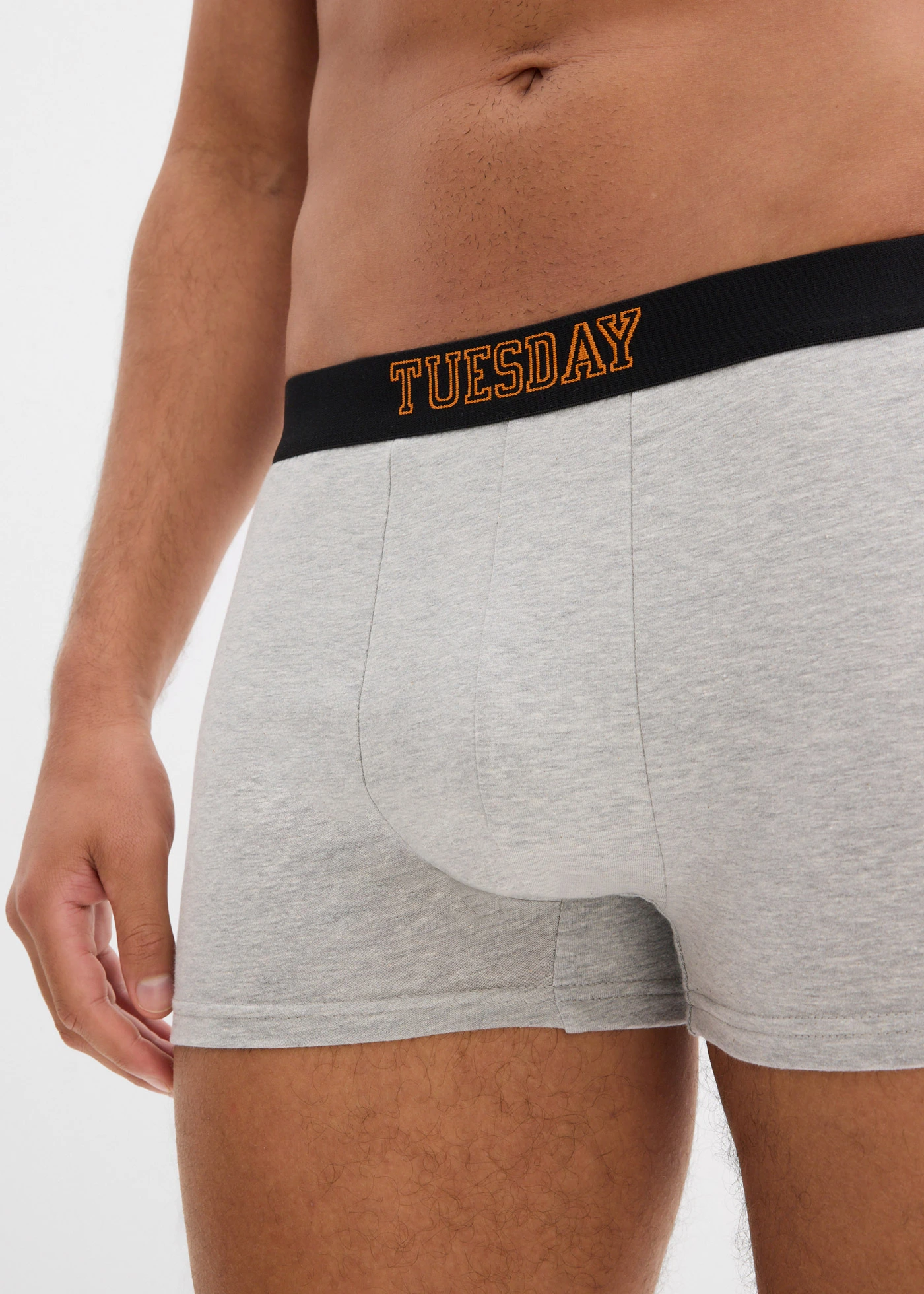 Lot de 7 boxers coton • gris clair chiné • Boutique bonprix