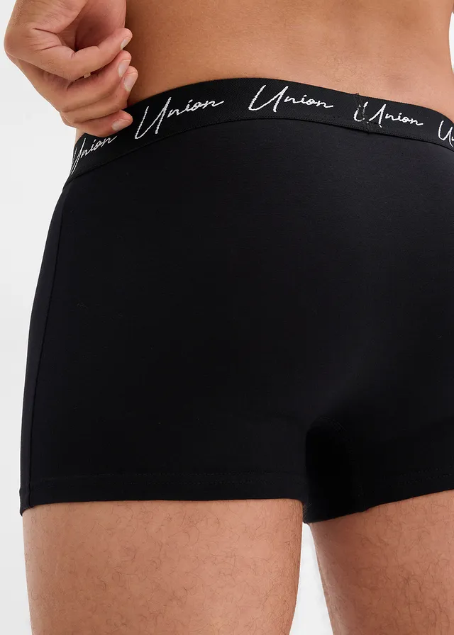 Lot de 10 boxers coton doux, Couleur: noir