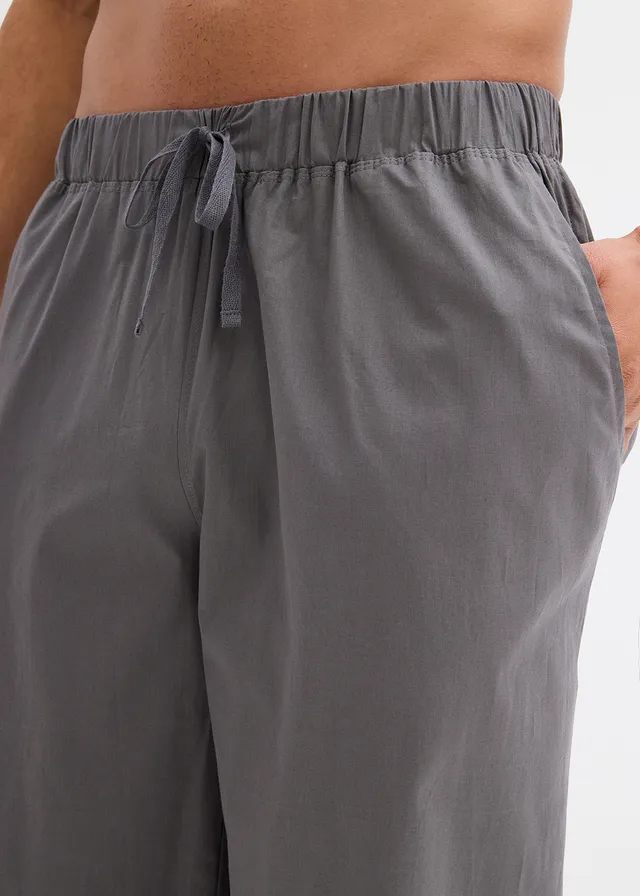 Lot de 2 pantalons de pyjama doux en coton • gris granit+noir • product-page.page-title-suffix