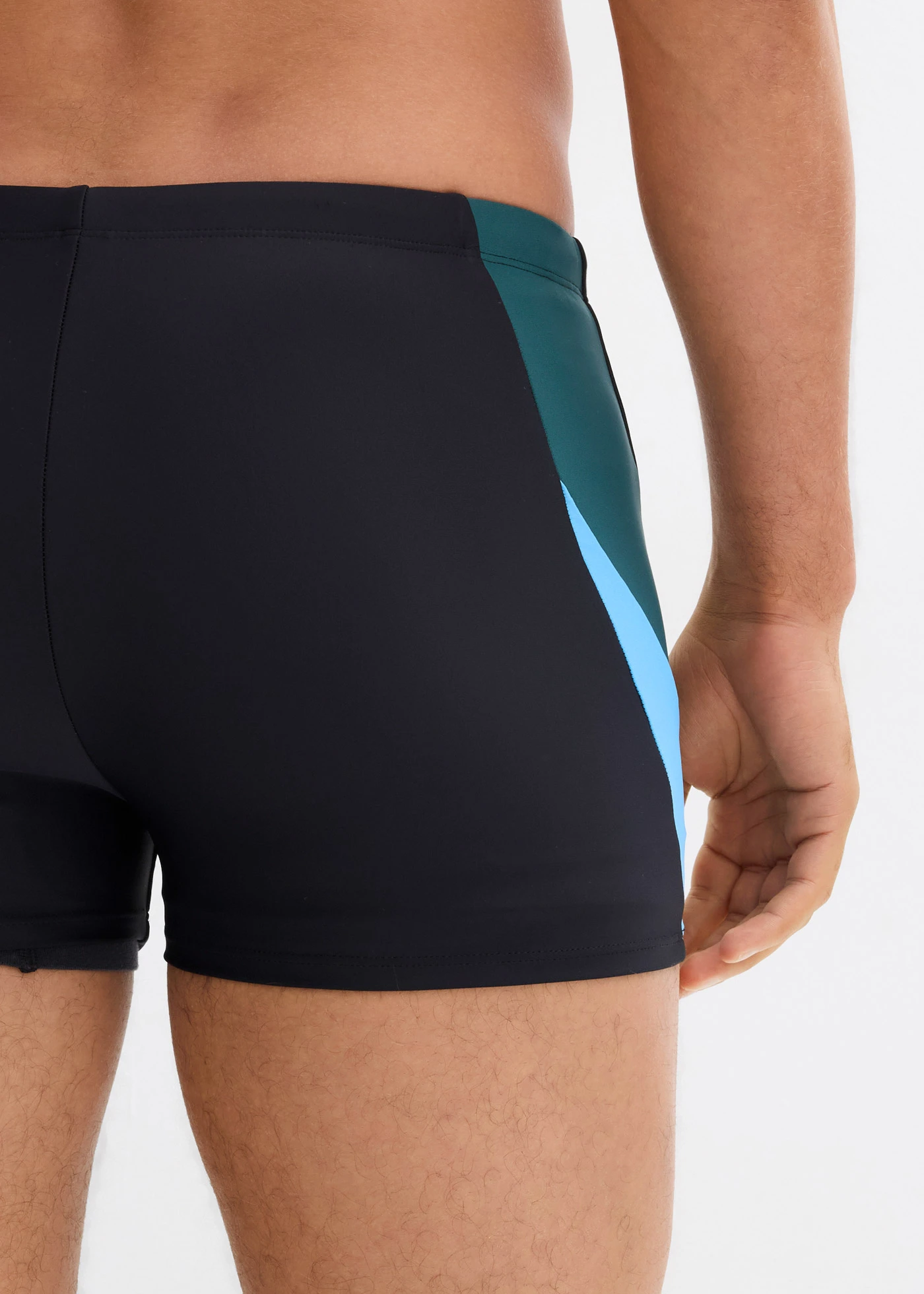 Boxer de bain séchage rapide • noir-bleu-vert pétrole • Boutique bonprix