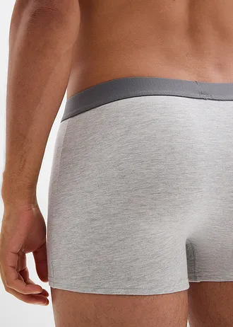 Lot de 3 boxers coton • gris clair chiné • Boutique bonprix