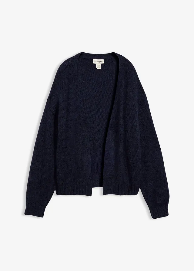 Oversized vest, cropped • donkerblauw • bonprix online shop