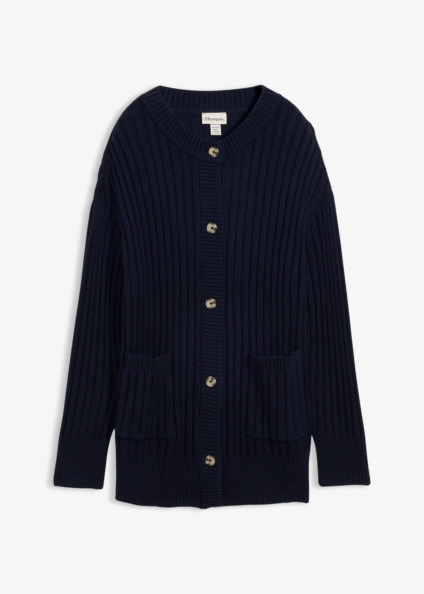 Jachetă tricotată din amestec moale de viscoză • bleumarin • magazin bonprix