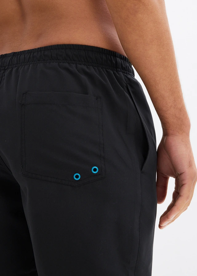 Zwemshort met print • zwart-donkerturkoois • product-page.page-title-suffix