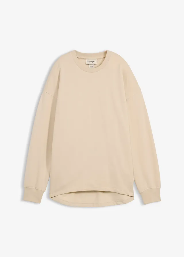 Sweat-shirt oversize, Couleur: sable clair