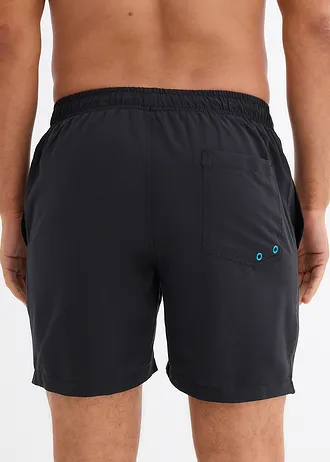 Short de bain avec imprimé • noir + turquoise foncé • Boutique bonprix