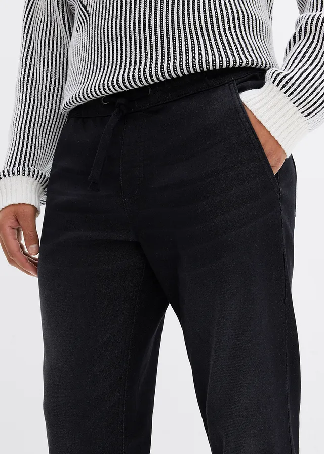 Jean sweat slim, droit • noir denim • product-page.page-title-suffix