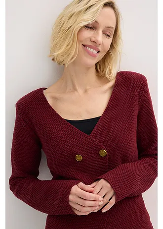 Pletený blejzr • rubínově červená • bonprix obchod