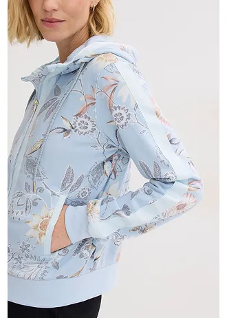 Jachetă casual cu imprimeu • albastru pudrat-bej nisipiu mat • magazin bonprix