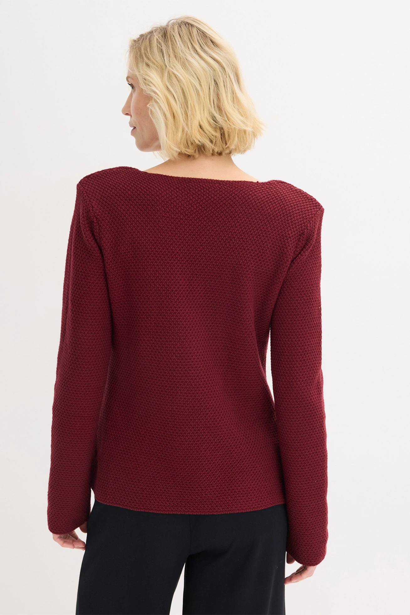 Żakiet dzianinowy • czerwony rubinowy • sklep bonprix