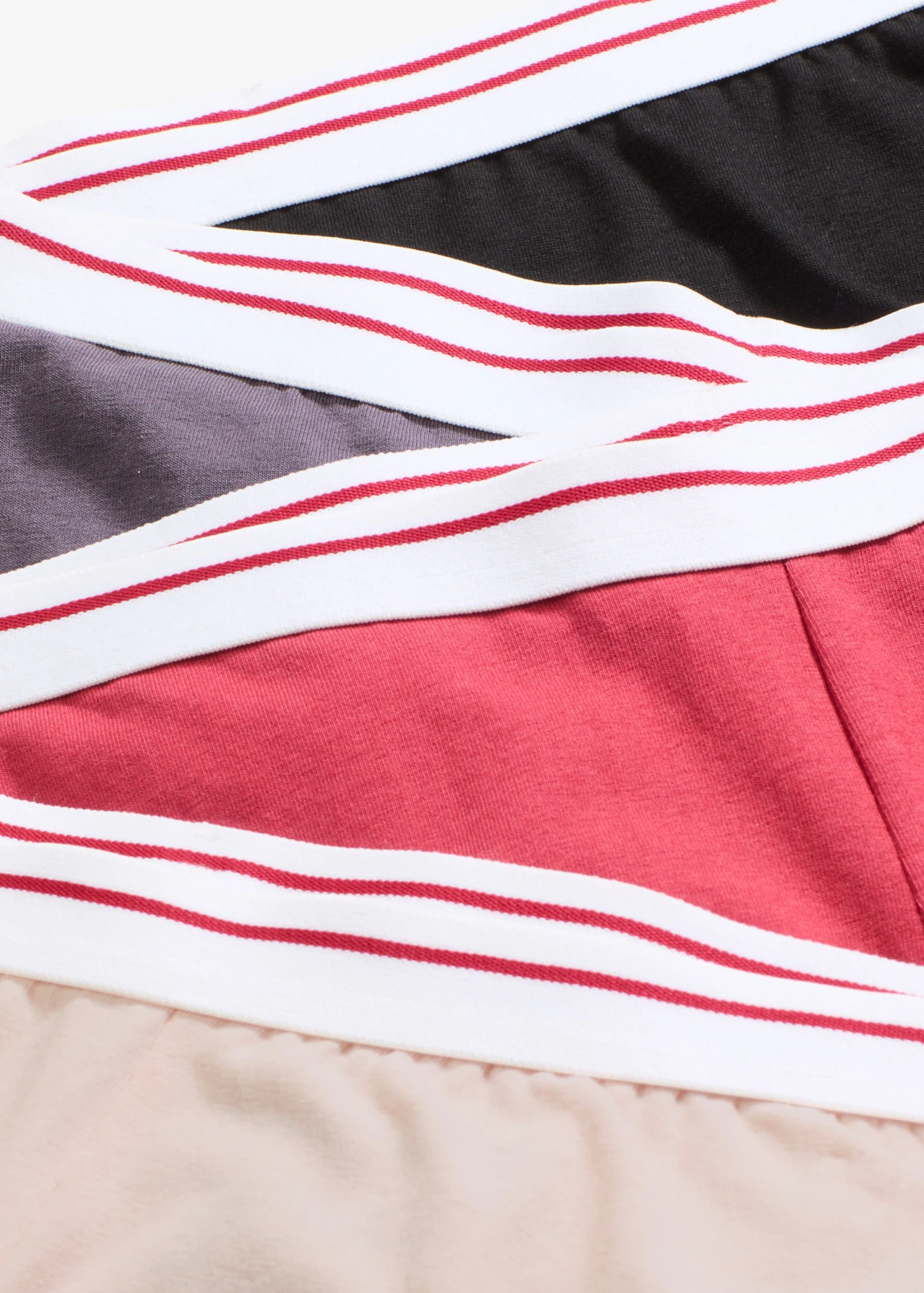 Chilot boxer damă cu lungime medie și bumbac confortabil (4 buc.) • negru+roz pal+mov întunecat+gri-piatră • magazin bonprix