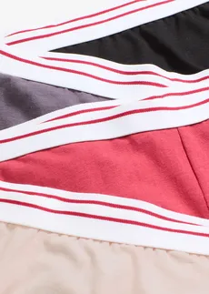 Boxerky, dámske, stredná dĺžka s komfortnou bavlnou (4 ks v balení) • čierna + jemná ružová + bazová + kamenná sivá • obchod bonprix