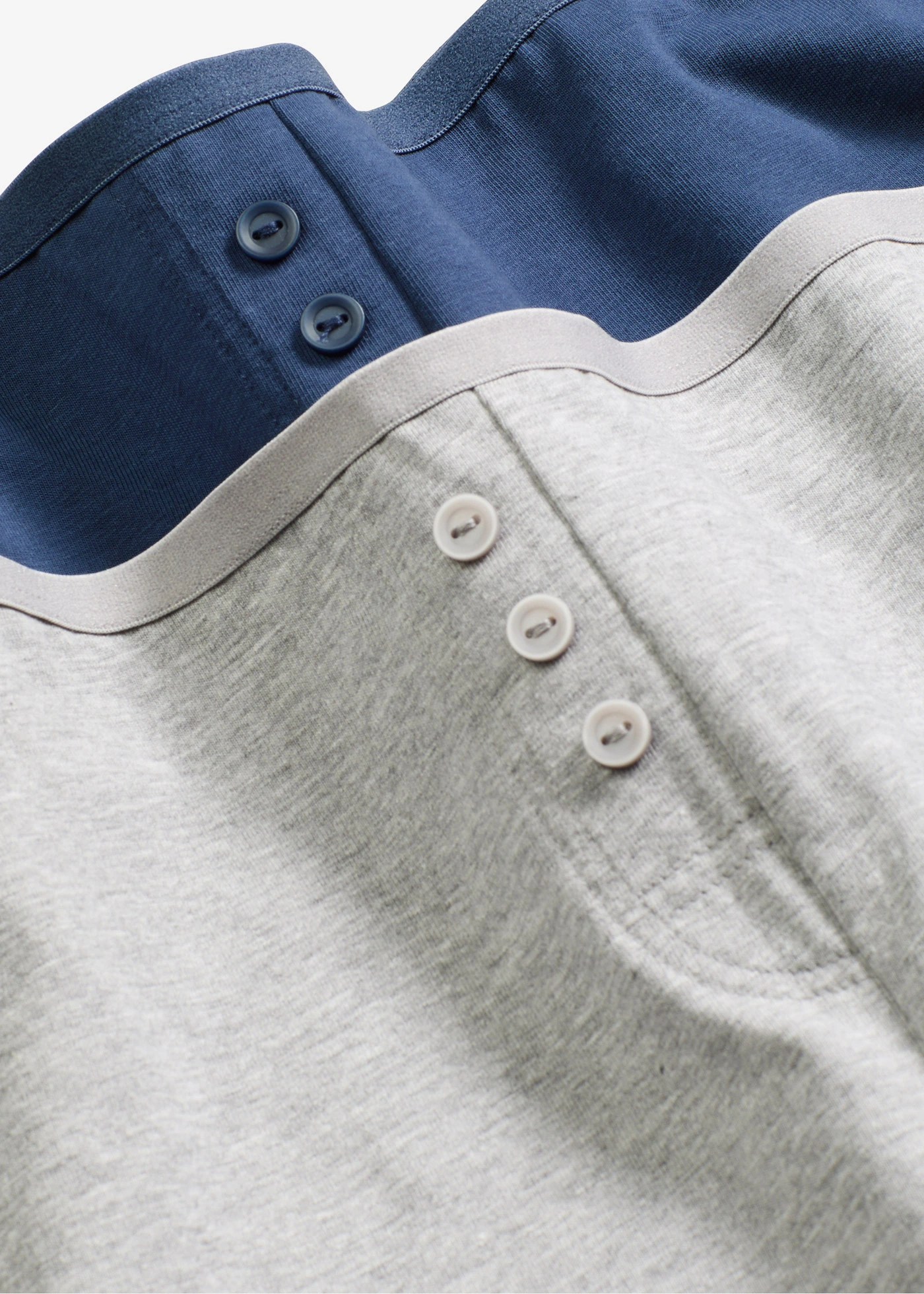 Tailleboxer (set van 4) • diepblauw+lichtgrijs gemêleerd • bonprix online shop